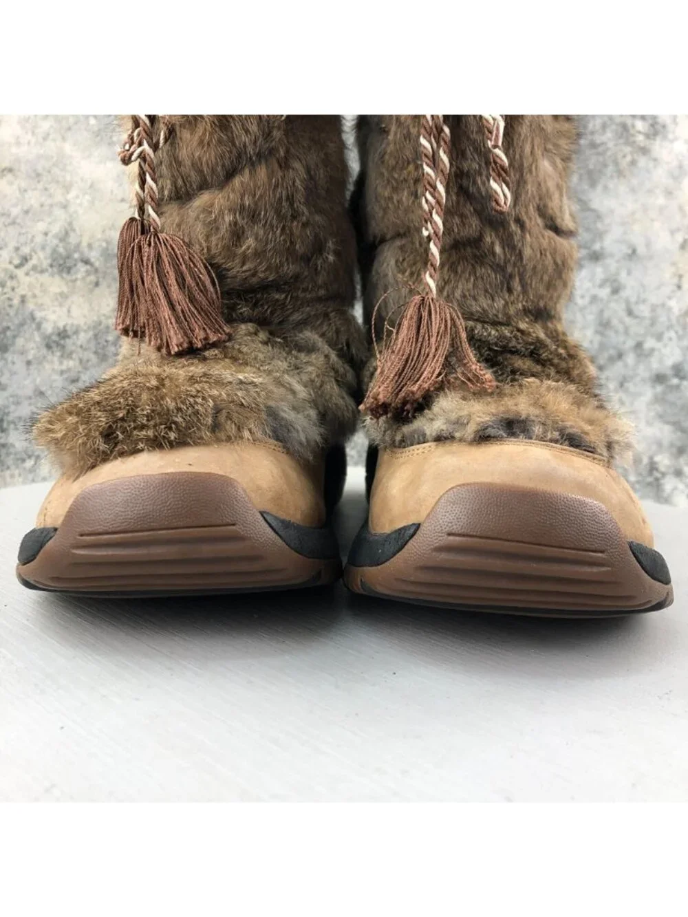 Ulu Women's Size 7 Brown Leather Waterproof Primaloft Lace-Up Winter Boots FAIR
